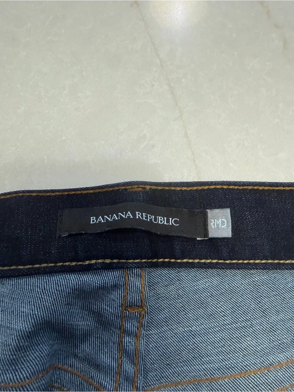 Banana Republic Men’s Rapid Movement Denim Tapered Dark Wash Jeans Size 38x32